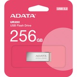 ADATA UR350 unidad flash USB 256 GB USB tipo A 3.2 Gen 1 (3.1 Gen 1) Marrón, Acero inoxidable, Lápiz USB níquel/Marrón, 256 GB, USB tipo A, 3.2 Gen 1 (3.1 Gen 1), Sin tapa, 3,5 g, Marrón, Acero inoxidable