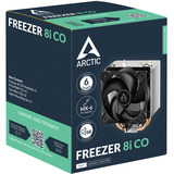 ARCTIC Freezer 8i CO Procesador Refrigerador de aire 10 cm Aluminio, Negro, Disipador de CPU Refrigerador de aire, 10 cm, Aluminio, Negro