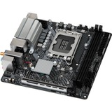 ASRock B760M-ITX/D4 WIFI, Placa base negro/Plateado