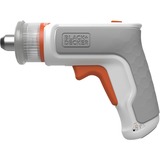 BLACK+DECKER HEXDRIVER, atornillador para muebles a batería BCRTA01, Destornillador blanco/Naranja
