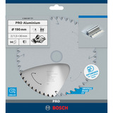 Bosch 2 608 837 771 hoja de sierra circular 19 cm 1 pieza(s) Aluminio, Metal no ferroso, 19 cm, 3 cm, 1,5 mm, 7900 RPM, 2 mm