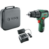 Bosch EasyImpact 12 1300 RPM Sin llave 1 kg Negro, Verde, Taladradora de impacto verde/Negro, Taladro de pistola, Sin llave, Sin escobillas, 1 cm, 1300 RPM, 2 cm