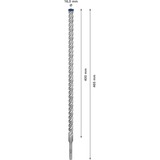 Bosch Expert Broca para martillo SDS plus-7X, Taladro Martillo perforador, Hammer drill bit, 1,6 cm, 465 mm, Concreto, Piedra, 40 cm