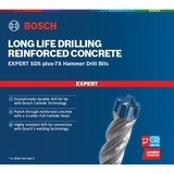 Bosch Expert Broca para martillo SDS plus-7X, Taladro Martillo perforador, Hammer drill bit, 1 cm, 265 mm, Concreto, Piedra, 20 cm
