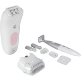 Braun Silk-épil 5 5-230 28 pinzas Rosa, Blanco, Depiladora blanco/Rosa, Rosa, Blanco, 28 pinzas, MicroGrip, 0,5 mm, Batería, Batería integrada