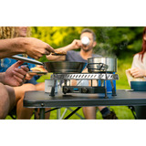 Campingaz Cocina de camping Camp & Trek Twin Connect, Cocina de gas plateado/Negro