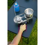 Campingaz Cocina de camping Camp & Trek Twin Connect, Cocina de gas plateado/Negro