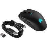 Corsair Katar Elite Wireless, Ratones para gaming negro