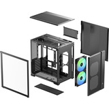 DeepCool CG590 MESH 2F, Cajas de torre negro