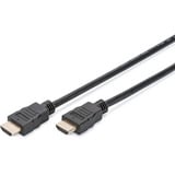 Digitus Cable HDMI de alta velocidad con Ethernet, paquete de 10 negro