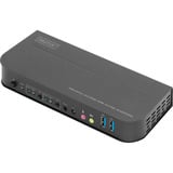 Digitus Conmutador KVM HDMI 2x1, Switch KVM negro