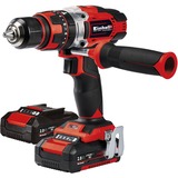 EINHELL Taladro atornillador percutor a batería Power X-Change TE-CD 18/48 Li, 18Volt, Martillo atornillador negro