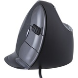 Evoluent Evoluent D ratón Oficina mano derecha USB tipo A Laser 3200 DPI negro/Plateado, mano derecha, Diseño vertical, Laser, USB tipo A, 3200 DPI, Negro