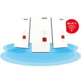 FRITZ! Conjunto de malla 2700 paquete de 3, Repetidor blanco/Gris, Repeater 2700, Repetidor de red, 125 Mbit/s, Wifi, Ethernet, Blanco