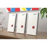 FRITZ! Conjunto de malla 2700 paquete de 3, Repetidor blanco/Gris, Repeater 2700, Repetidor de red, 125 Mbit/s, Wifi, Ethernet, Blanco