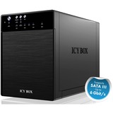 ICY BOX IB-3640SU3 USB 3.2 Gen 1 (3.1 Gen 1) Type-B Negro, Caja de unidades negro, Unidad de disco duro, SATA, 3.5", USB 3.2 Gen 1 (3.1 Gen 1) Type-B, 5 Gbit/s, Negro