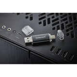 Intenso Twist Line 512 GB, Lápiz USB antracita/Transparente