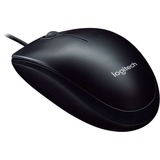 Logitech LGT-M90 Ratones, Ratón negro, Ambidextro, Óptico, USB tipo A, 1000 DPI, Gris