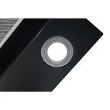 Respekta CH 89060 S, Campana extractora negro/Acero fino