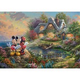 Schmidt Spiele Thomas Kinkade: Painter of Light - Disney, Sweethearts Mickey & Minnie, Puzzle 