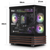 Thermaltake LCGS View 170WS, Gaming-PC negro/Madera