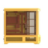 Thermaltake View 600 TG Butter Caramel, Caja de torre grande amarillo
