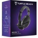 Turtle Beach Recon 70 Auriculares multiplataforma para Juegos para PC, PS5, PS4, Xbox Series X|S, Xbox One y Mobile, Auriculares para gaming negro, PS5, PS4, Xbox Series X|S, Xbox One y Mobile, Alámbrico, Juego, 20 - 20000 Hz, Auriculares, Negro