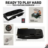 XFX Radeon RX 9060 XT Mercury OC, Tarjeta gráfica negro
