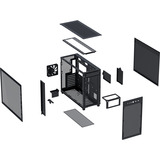 ASUS PRIME AP303 TG, Cajas de torre negro