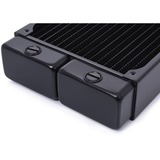 Alphacool 14441 accesorio o pieza de sistema de refrigeración para ordenador Radiador negro, Radiador, Latón, Cobre, Acero, Negro, 1/4", 60 °C, 4 Ventilador(es)