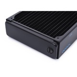 Alphacool 14441 accesorio o pieza de sistema de refrigeración para ordenador Radiador negro, Radiador, Latón, Cobre, Acero, Negro, 1/4", 60 °C, 4 Ventilador(es)