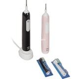 Braun Pro 1 Duo Cross Action con 2º mango, Cepillo de dientes eléctrico negro/Rosa neón