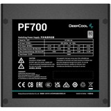 DeepCool PF700 unidad de fuente de alimentación 700 W 20+4 pin ATX ATX Negro, Fuente de alimentación de PC negro, 700 W, 220 - 240 V, 50 Hz, 100 W, 696 W, 100 W