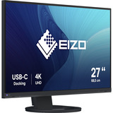 EIZO FlexScan EV2740S pantalla para PC 68,6 cm (27") 3840 x 2160 Pixeles 4K Ultra HD LCD Negro, Monitor LED negro, 68,6 cm (27"), 3840 x 2160 Pixeles, 4K Ultra HD, LCD, 6 ms, Negro