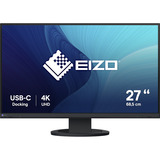 EIZO FlexScan EV2740S pantalla para PC 68,6 cm (27") 3840 x 2160 Pixeles 4K Ultra HD LCD Negro, Monitor LED negro, 68,6 cm (27"), 3840 x 2160 Pixeles, 4K Ultra HD, LCD, 6 ms, Negro