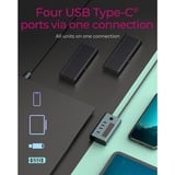 ICY BOX IB-HUB1454-C31 USB 3.2 Gen 1 (3.1 Gen 1) Type-C 10000 Mbit/s Azul, Gris, Hub USB USB 3.2 Gen 1 (3.1 Gen 1) Type-C, USB 3.2 Gen 2 (3.1 Gen 2) Type-C, USB Tipo C, 10000 Mbit/s, Azul, Gris, Aluminio, 20 W