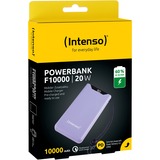 Intenso Powerbank F10000 Púrpura, Banco de potencia lila