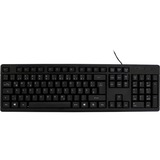 Inter-Tech K-118 teclado USB QWERTZ Alemán Negro negro, Completo (100%), USB, QWERTZ, Negro