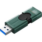 Kingston DataTraveler 256GB USB-A + USB-C 3.2 Gen 1 DuoG2, Lápiz USB verde/Negro, 256 GB, USB Type-A / USB Type-C, 3.2 Gen 1 (3.1 Gen 1), Otro, 10 g, Negro, Verde