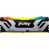 Kingston FURY FURY 24GB 8400MT/s DDR5 CL40 CUDIMM Renegade RGB Silver XMP, Memoria RAM plateado/Negro, 24 GB, 1 x 24 GB, DDR5, 288-pin DIMM