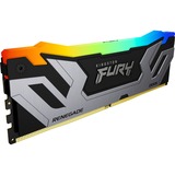 Kingston FURY FURY 24GB 8400MT/s DDR5 CL40 CUDIMM Renegade RGB Silver XMP, Memoria RAM plateado/Negro, 24 GB, 1 x 24 GB, DDR5, 288-pin DIMM