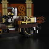 Lumibricks Persecución de motocicletas steampunk, Juegos de construcción 