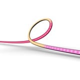 Philips Hue Hue Play Gradient Lightstrip para PC, Tira de LED negro/blanco, Philips Hue Play Gradient Lightstrip para PC, Tira de luz inteligente, Bluetooth/Zigbee, Negro, Blanco, LED, Silicona, Bombilla(s) no reemplazable(s)