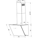 Respekta CH 24060 SAM, Campana extractora negro