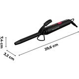 Rowenta Curler 2 CF2119 Utensilio de peinado Rizador de pelo Caliente Negro 25 W 1,8 m negro, Rizador de pelo, Caliente, Barra de desplazamiento, Cuerpo cilíndrico recto, Cabello seco/mojado, 180 °C