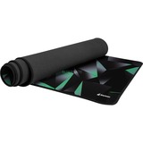 Sharkoon SKILLER SGP30 Alfombrilla de ratón para juegos Negro, Verde, Gris, Almohadilla de ratón para juegos negro/Verde claro, Negro, Verde, Gris, Estampado, Caucho, Textil, Base antiderrapante, Alfombrilla de ratón para juegos