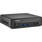 Shuttle Nano PC NE10N 0,6 l tamaño PC Negro N100 Intel® SoC, Barebone negro, 0,6 l tamaño PC, Mini PC barebone, Intel® SoC, DDR4-SDRAM, PCI Express, SATA, 65 W