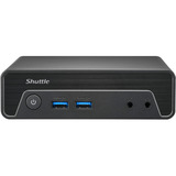 Shuttle Nano PC NE10N 0,6 l tamaño PC Negro N100 Intel® SoC, Barebone negro, 0,6 l tamaño PC, Mini PC barebone, Intel® SoC, DDR4-SDRAM, PCI Express, SATA, 65 W
