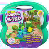 Spin Master Kinetic Sand, Parque para cachorros de excavación, 680 g de arena de juego, herramientas multiusos con forma de cachorros, 2 herramientas para la arena, estuche de almacenamiento reutilizable, juguetes sensoriales para niños y niñas a partir de 3 años 