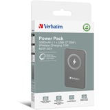Verbatim Charge 'n' Go Polímero de litio 5000 mAh Cargador inalámbrico Gris, Banco de potencia gris, 5000 mAh, Polímero de litio, Quick Charge 3.0, Cargador inalámbrico, Gris